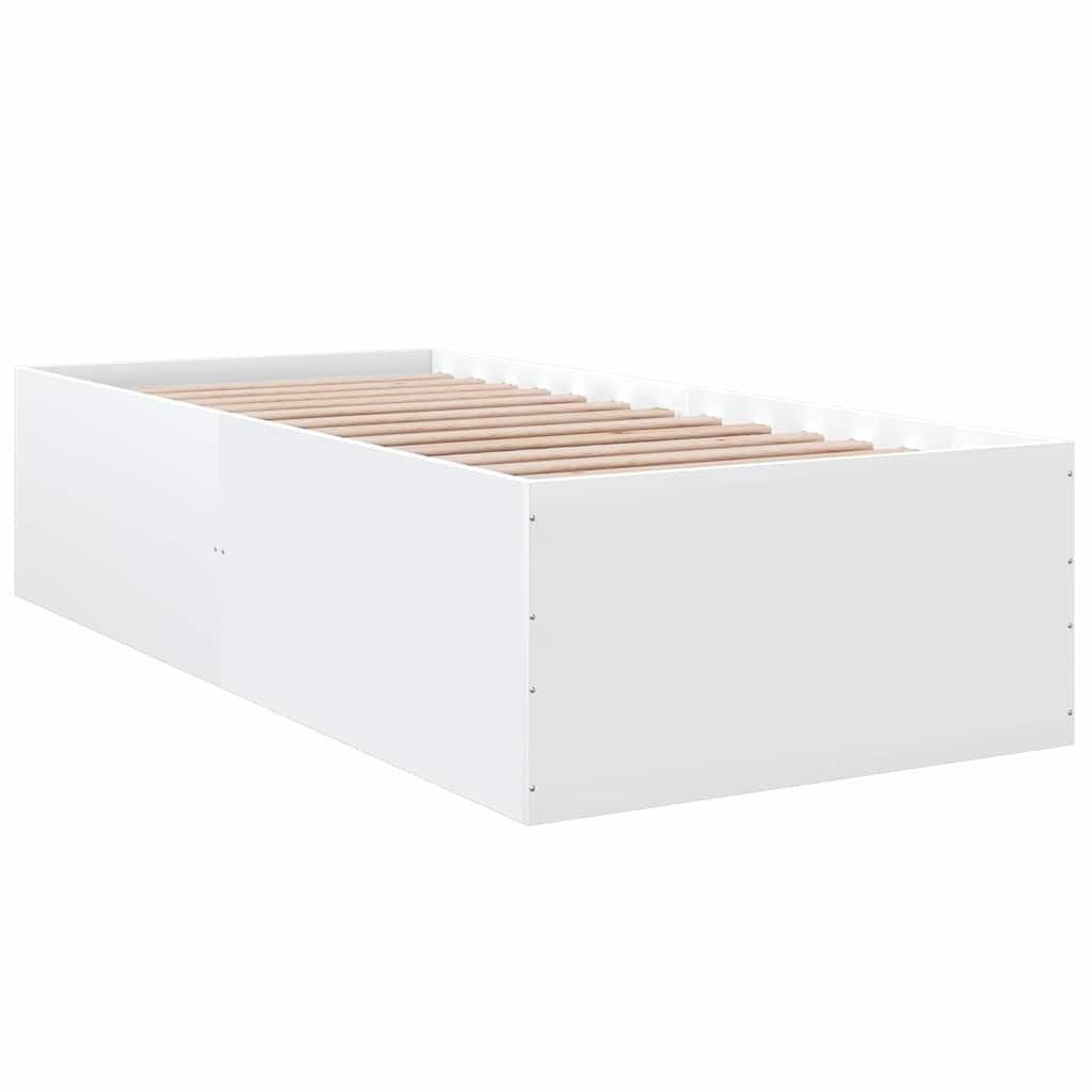 Okvir za krevet bijeli 90x190 cm konstruirano drvo