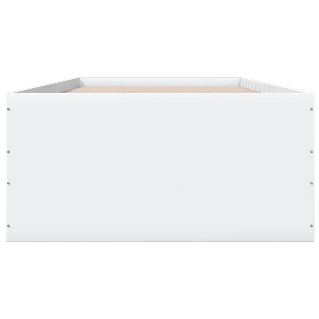 Okvir za krevet bijeli 75x190 cm konstruirano drvo
