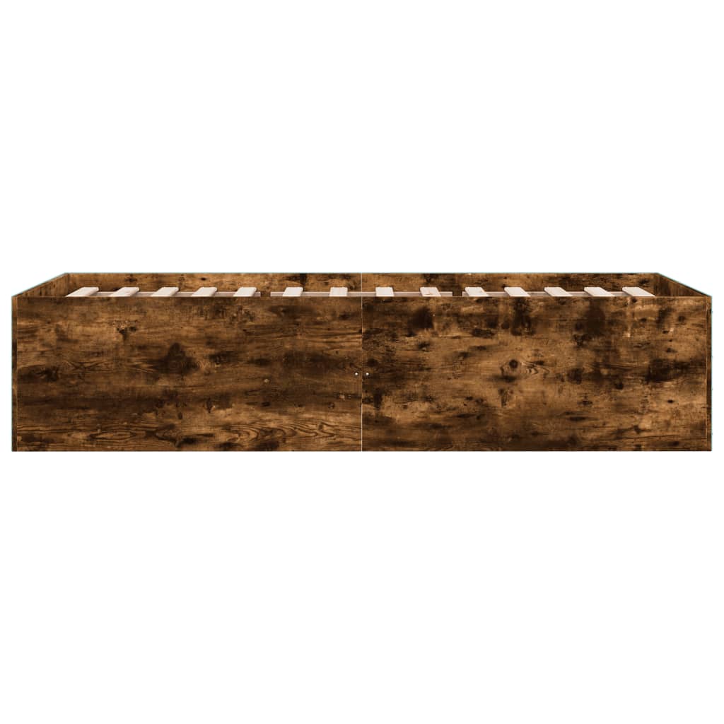 Okvir za krevet boja hrasta 75x190 cm konstruirano drvo
