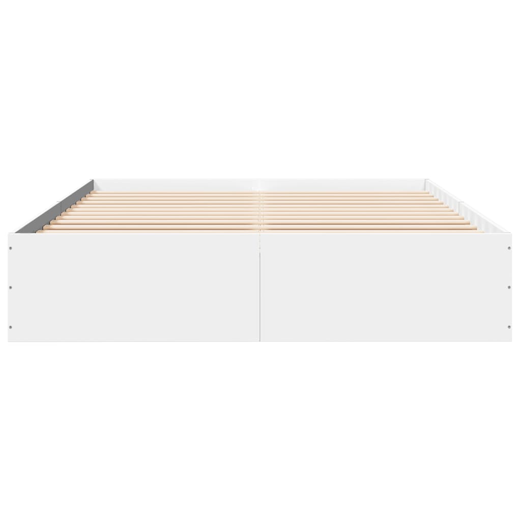 Okvir za krevet bijeli 150x200 cm konstruirano drvo