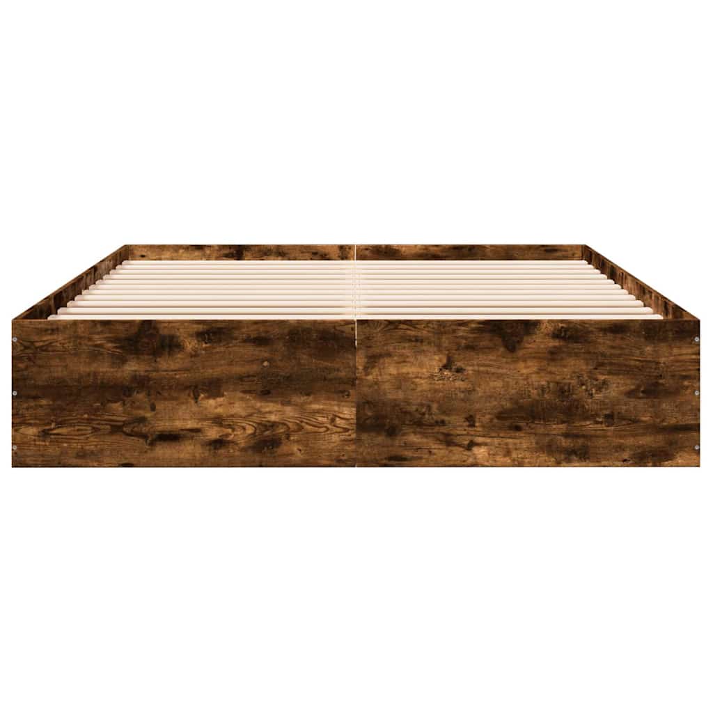 Okvir za krevet boja hrasta 150 x 200 cm konstruirano drvo