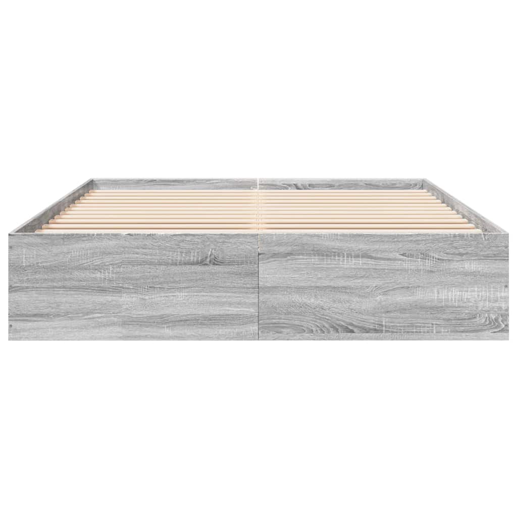 Okvir za krevet boja hrasta 150x200 cm od konstruiranog drva
