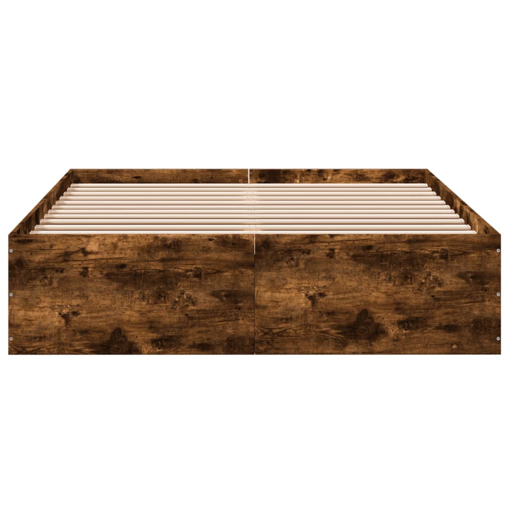 Okvir za krevet boja hrasta 135x190 cm konstruirano drvo