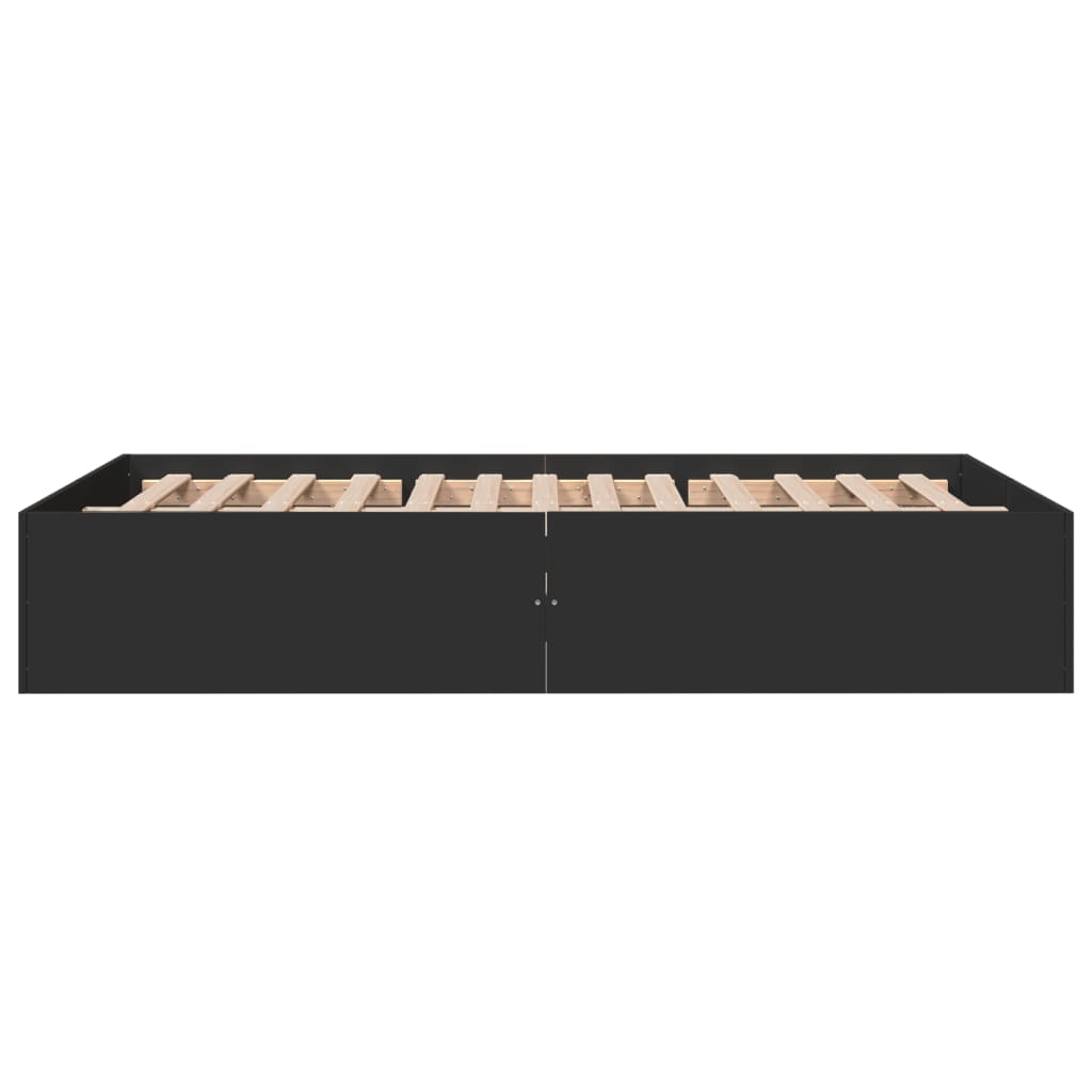 Okvir za krevet crni 120x190 cm konstruirano drvo