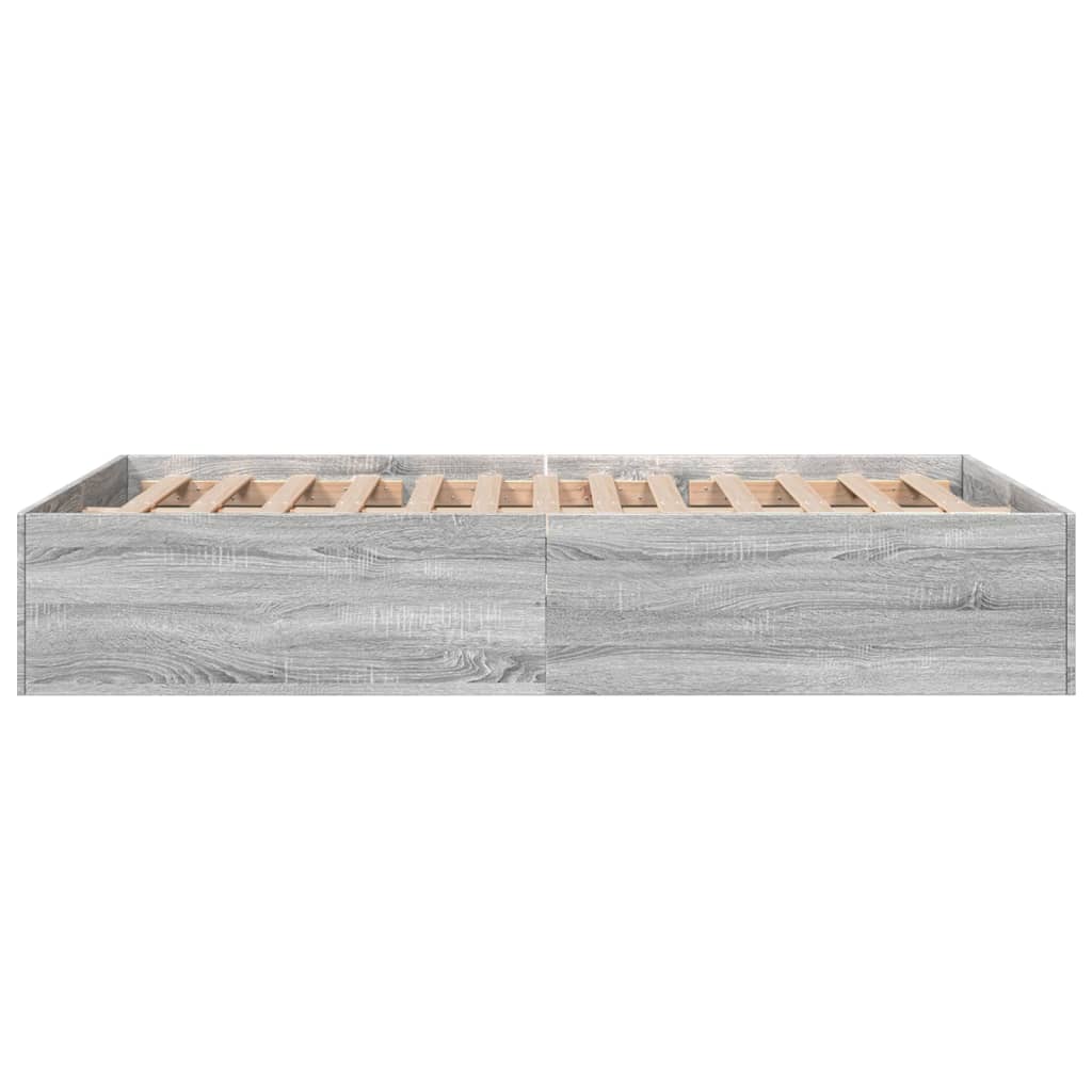 Okvir za krevet boja hrasta 120x190 cm od konstruiranog drva