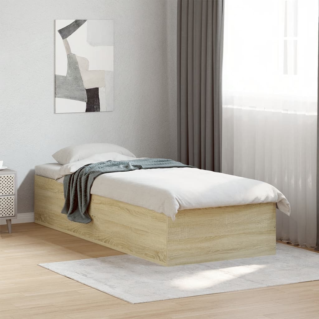 Okvir za krevet boja hrasta 100x200 cm od konstruiranog drva