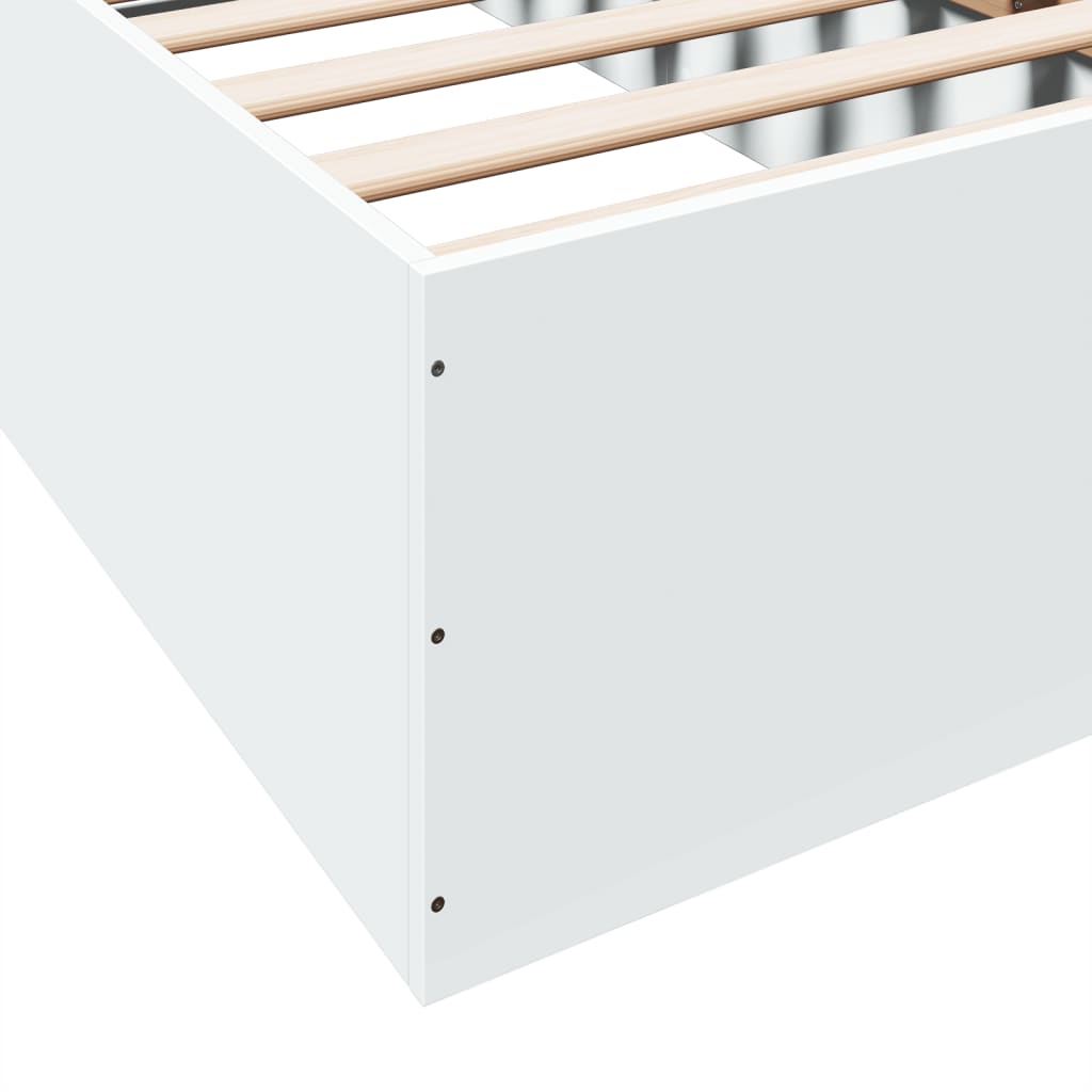 Okvir za krevet bijeli 90x200 cm konstruirano drvo