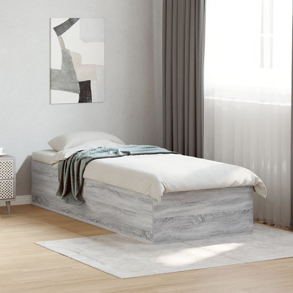 Okvir za krevet boja hrasta 90x200 cm od konstruiranog drva