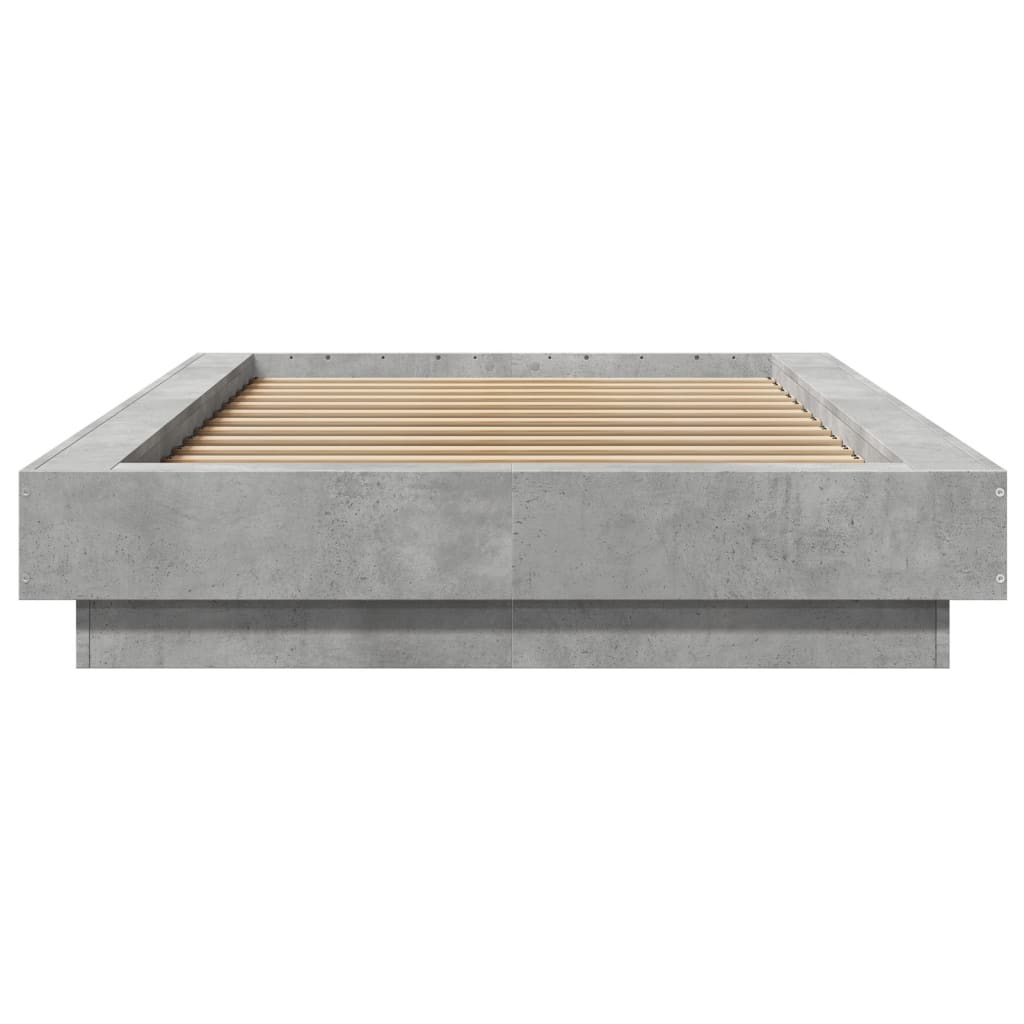 Okvir kreveta s LED svjetlima 90 x 190 cm od konstruiranog drva