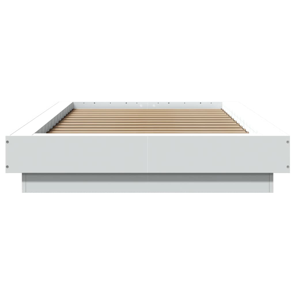 Okvir za krevet s LED svjetlima 90x190 cm konstruirano drvo