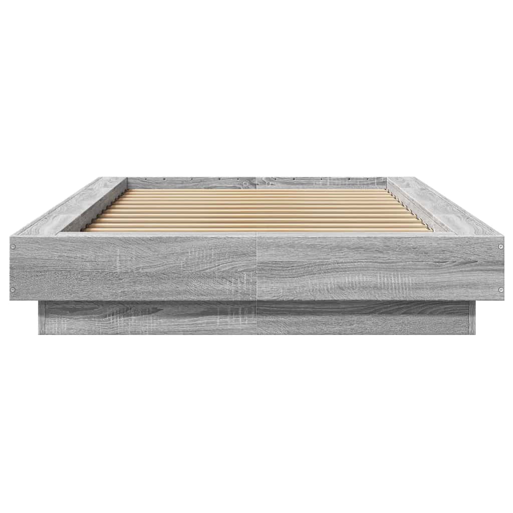 Okvir za krevet s LED svjetlima 75x190 cm od konstruiranog drva