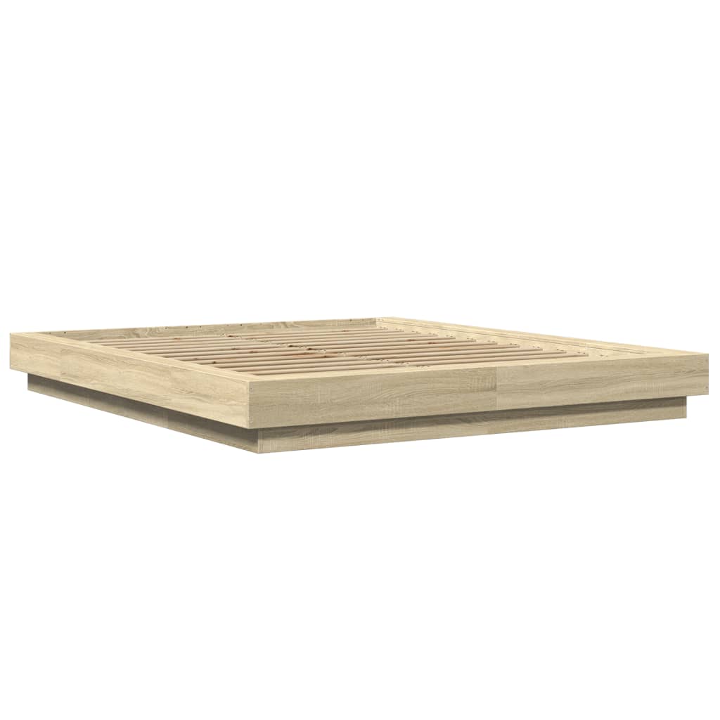 Okvir za krevet boja hrasta 150x200 cm konstruirano drvo