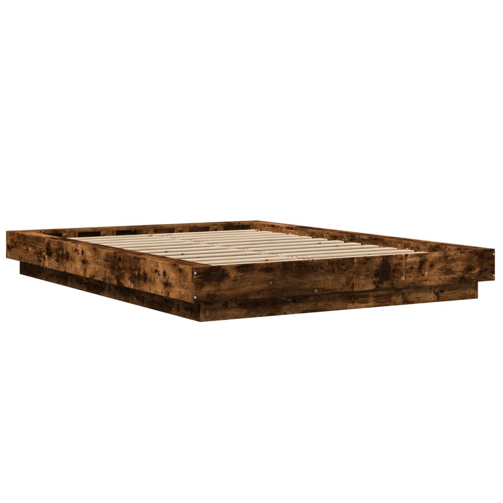 Okvir za krevet boja hrasta 140x190 cm konstruirano drvo