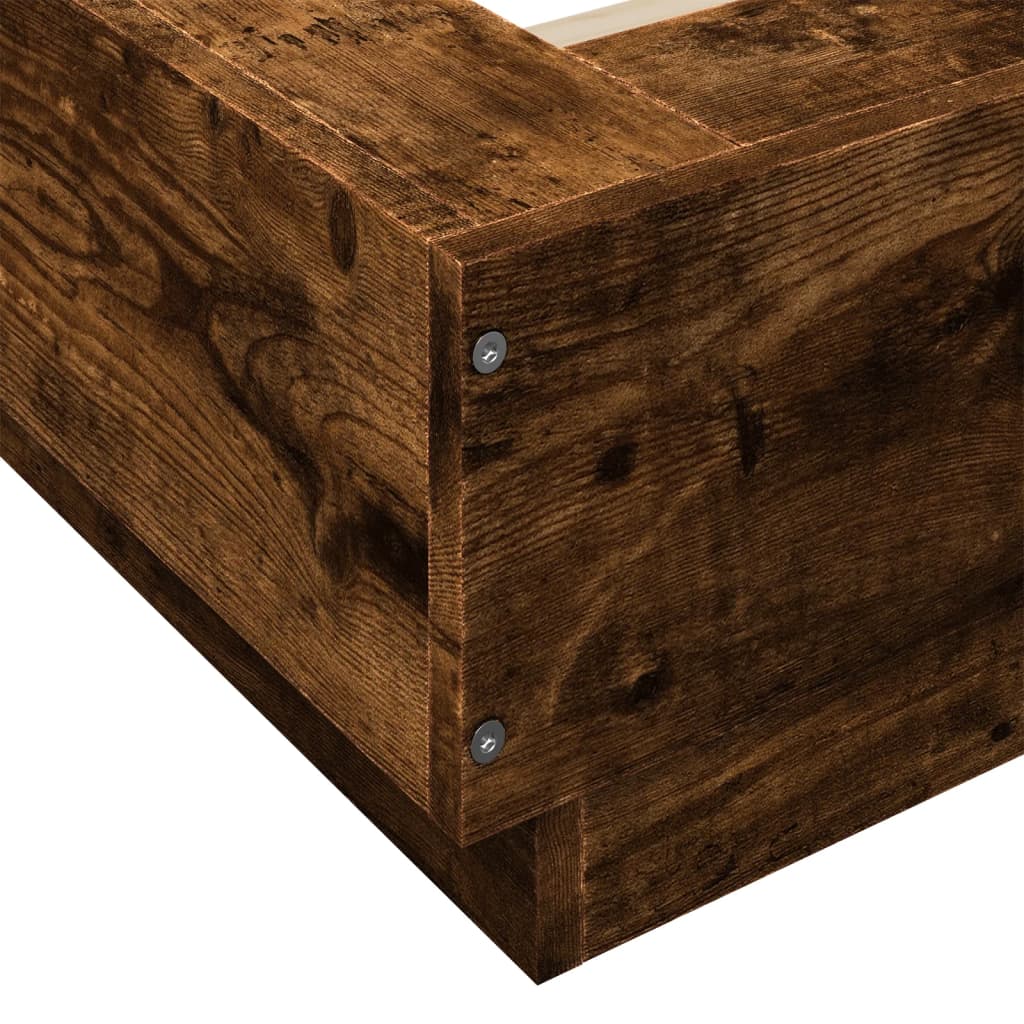Okvir za krevet boja hrasta 140x190 cm konstruirano drvo