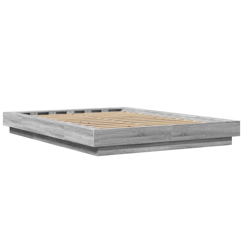 Okvir za krevet boja hrasta 140x190 cm od konstruiranog drva
