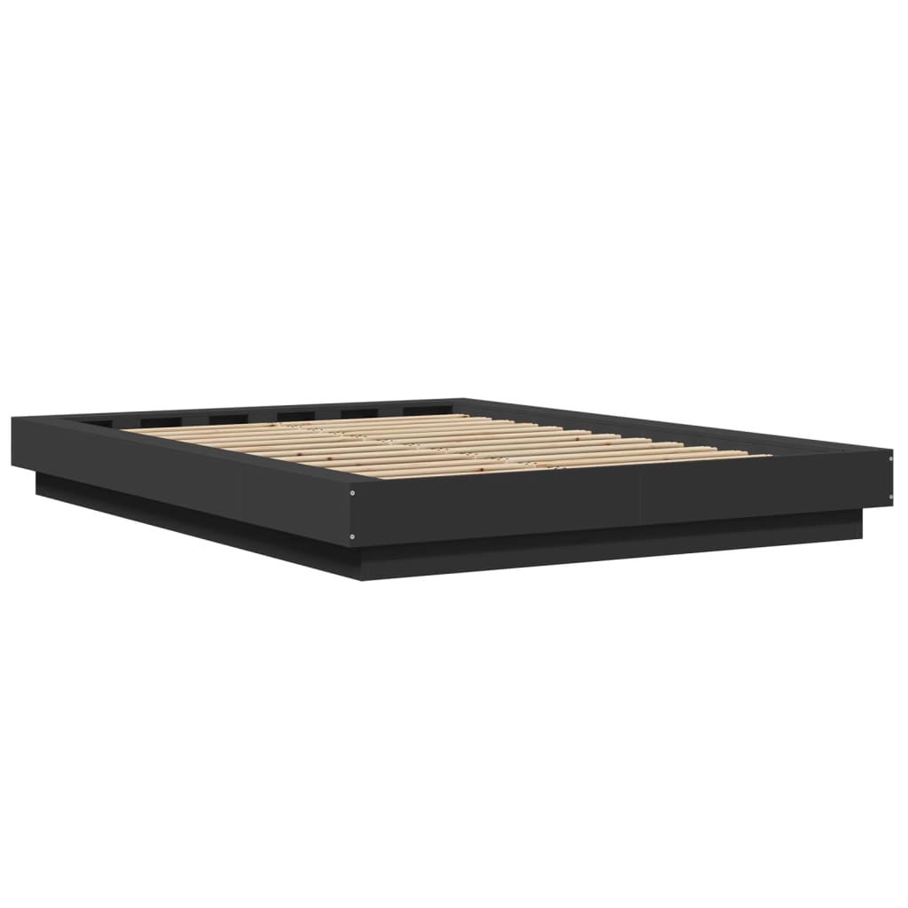 Okvir za krevet crni 120x190 cm konstruirano drvo
