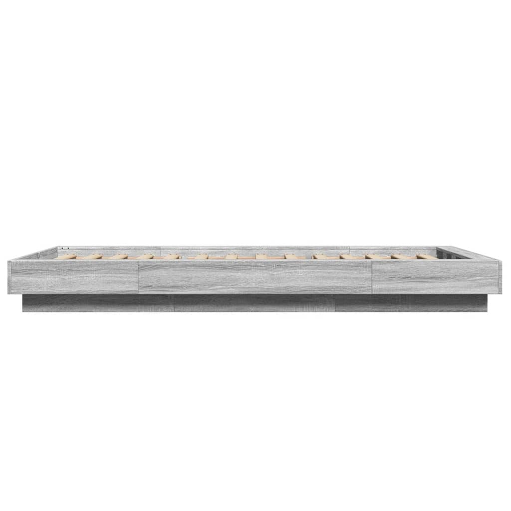 Okvir za krevet boja hrasta 75 x 190 cm od konstruiranog drva
