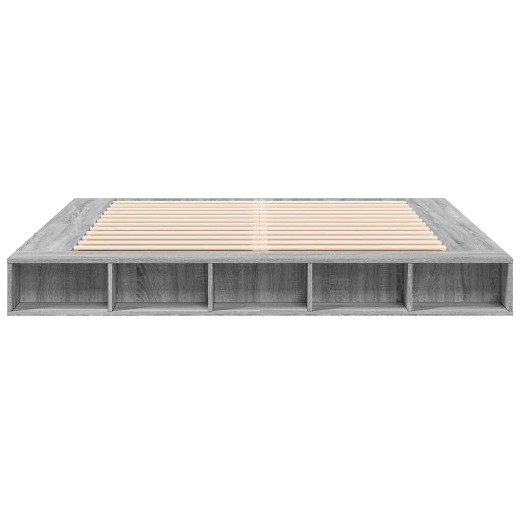 Okvir za krevet boja hrasta 200x200 cm od konstruiranog drva