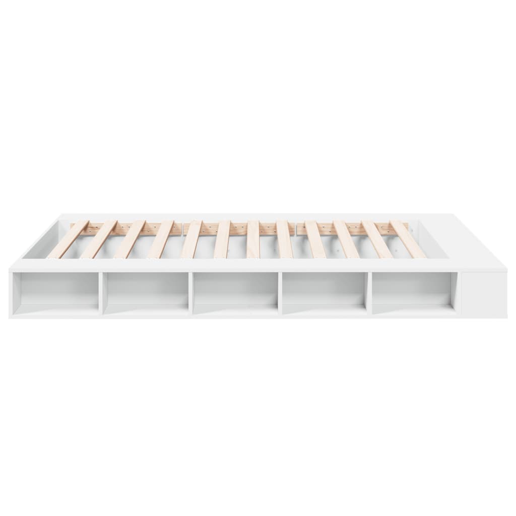 Okvir za krevet bijeli 150x200 cm konstruirano drvo