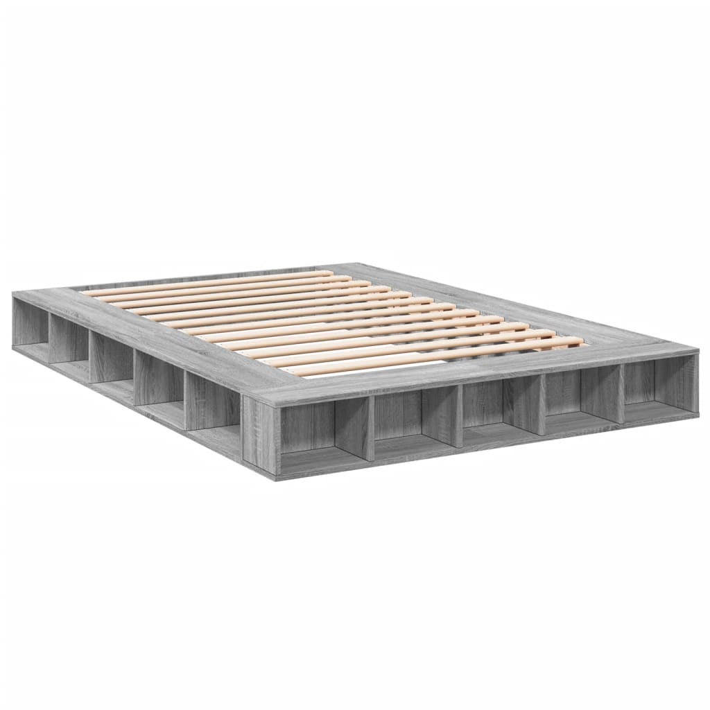 Okvir za krevet boja hrasta 150x200 cm od konstruiranog drva