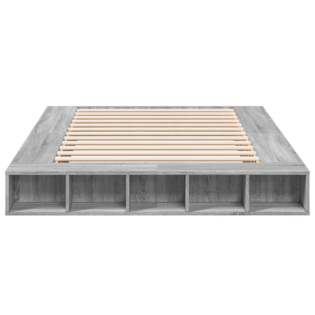 Okvir za krevet boja hrasta 150x200 cm od konstruiranog drva