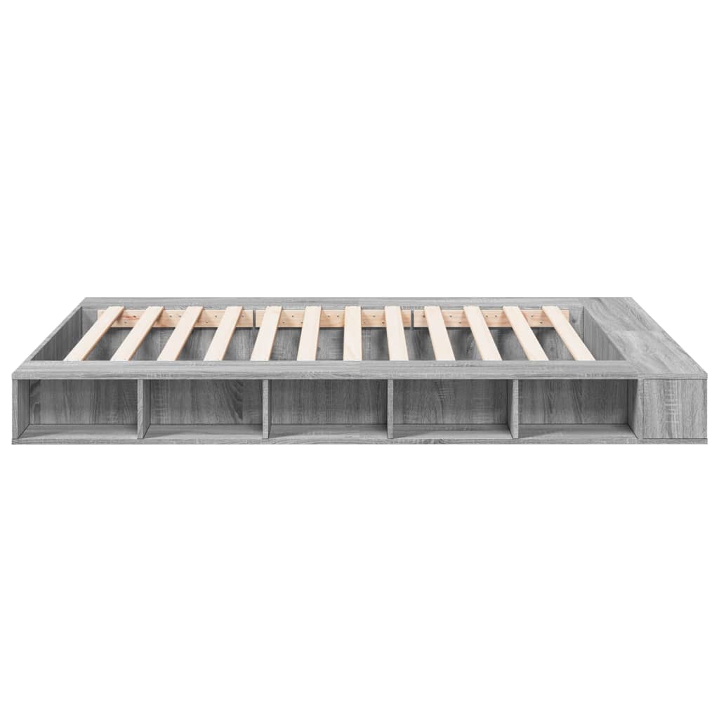 Okvir za krevet boja hrasta 150x200 cm od konstruiranog drva