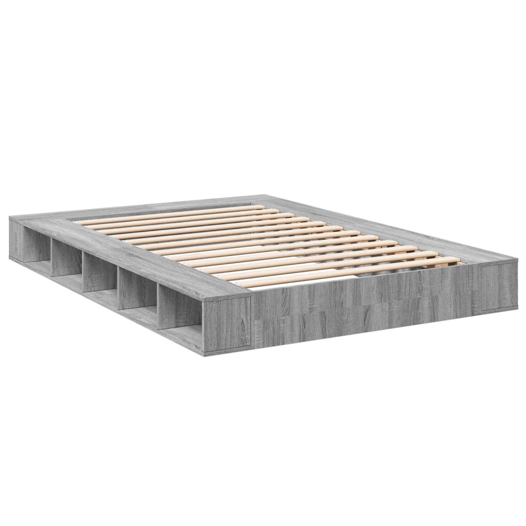 Okvir za krevet boja hrasta 150x200 cm od konstruiranog drva