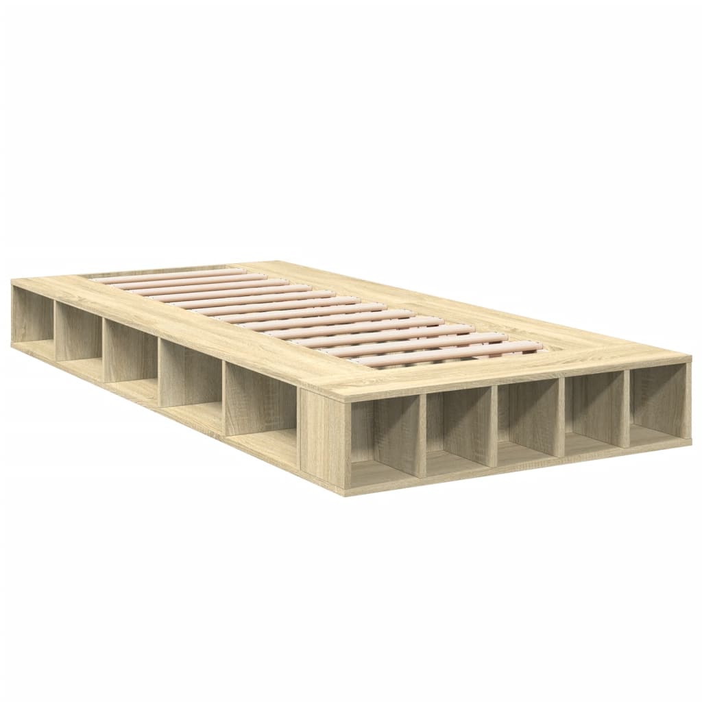 Okvir za krevet boja hrasta 90x200 cm konstruirano drvo