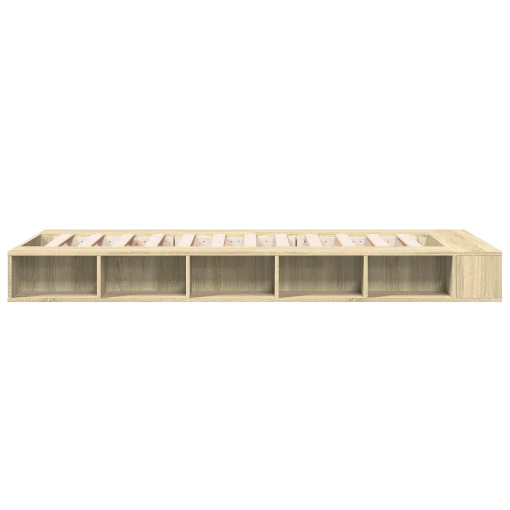 Okvir za krevet boja hrasta 90x200 cm konstruirano drvo