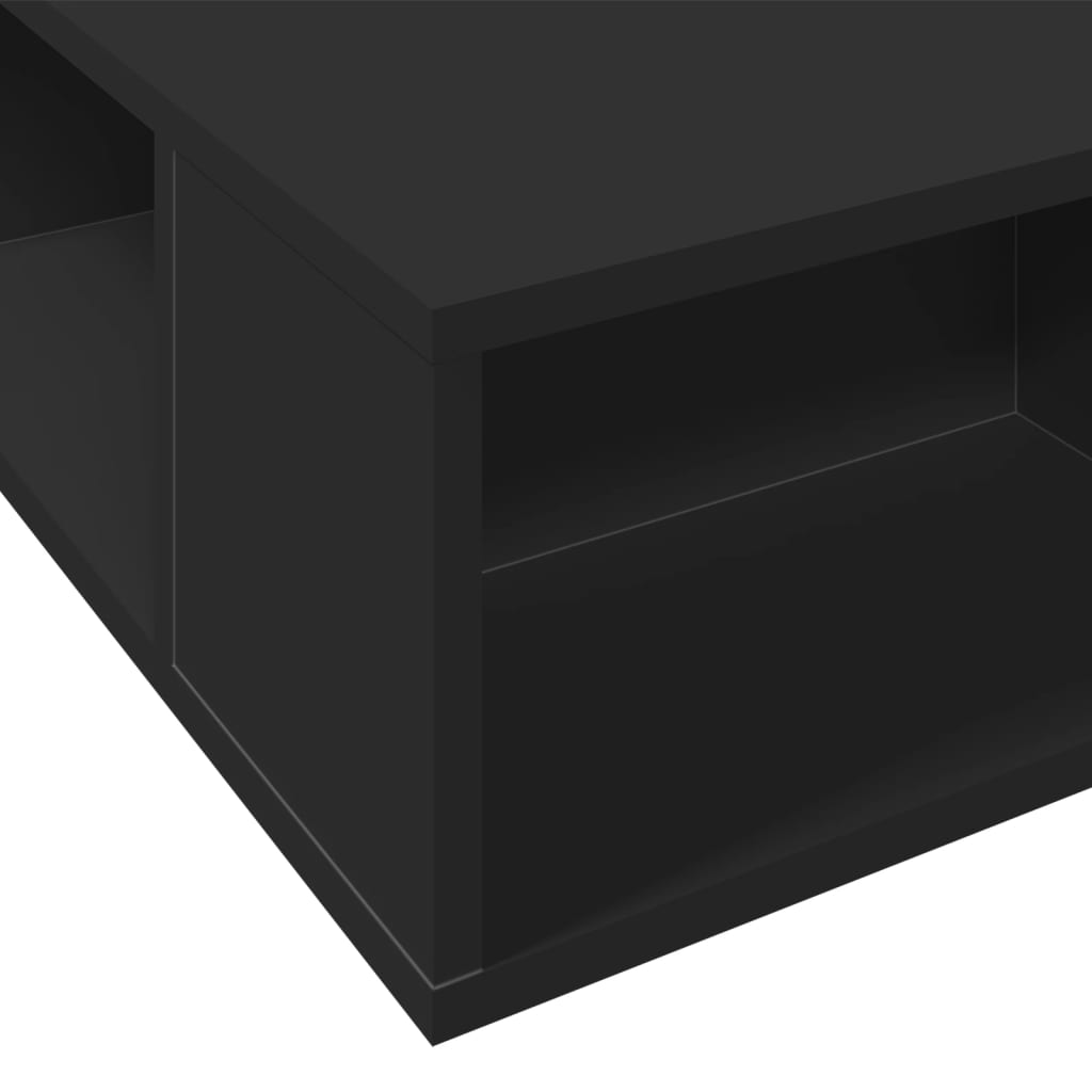 Okvir za krevet crni 90 x 190 cm od konstruiranog drva