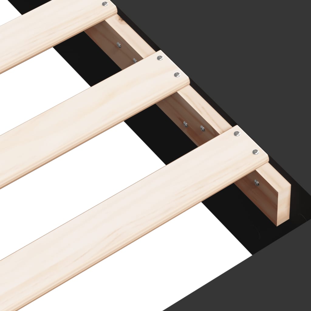 Okvir za krevet crni 90 x 190 cm od konstruiranog drva