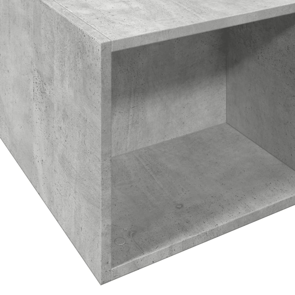 Okvir kreveta siva boja betona 160x200 cm od konstruiranog drva