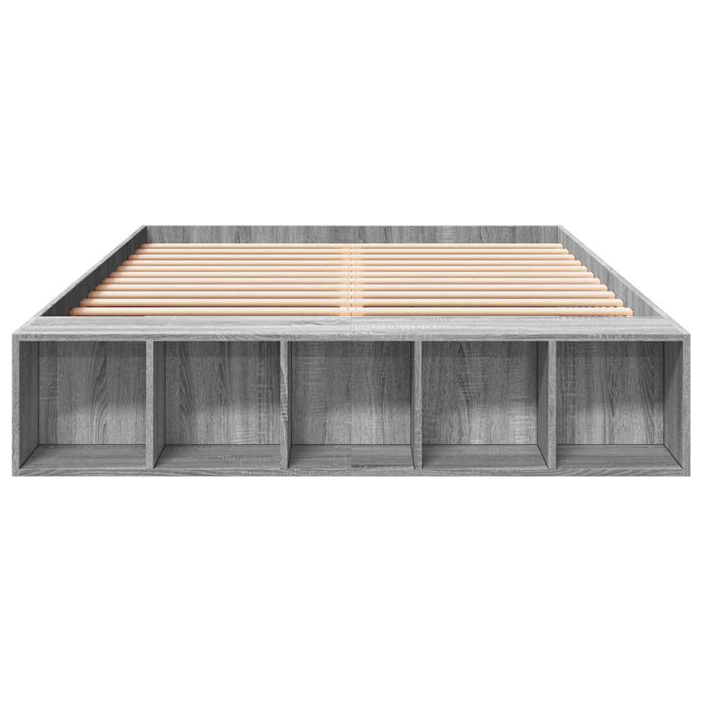 Okvir za krevet boja hrasta 150x200 cm od konstruiranog drva