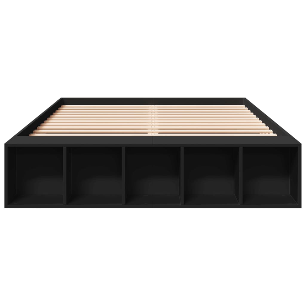 Okvir za krevet crni 120x190 cm konstruirano drvo