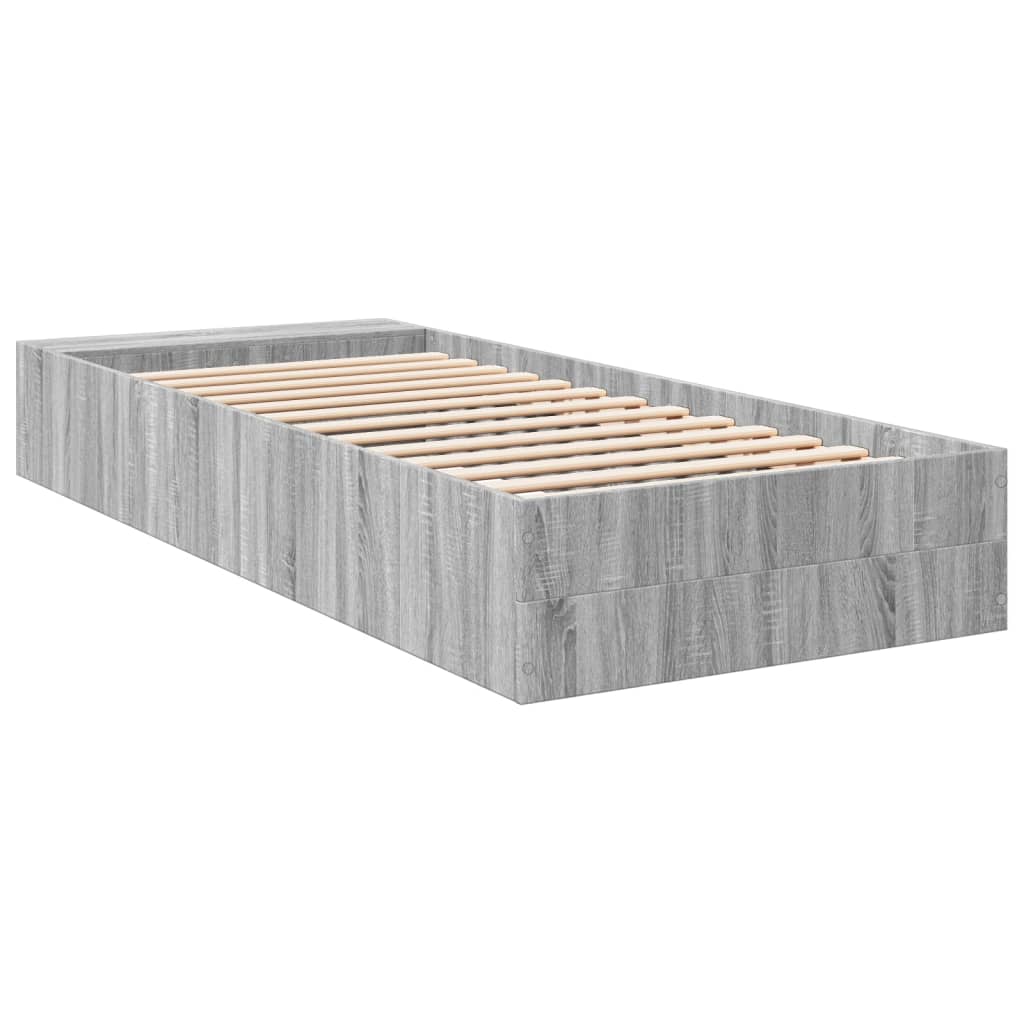 Okvir za krevet boja hrasta 90x200 cm od konstruiranog drva