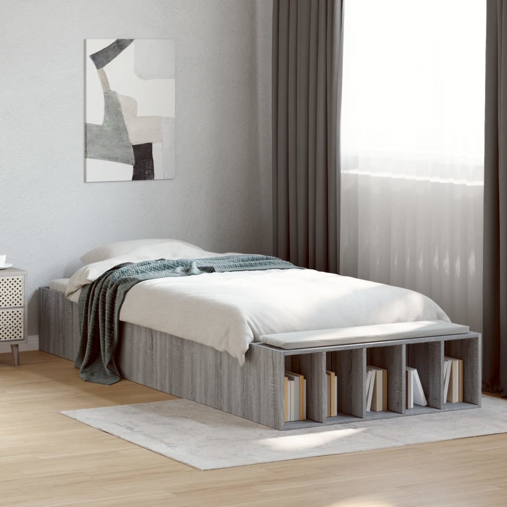 Okvir za krevet boja hrasta 90x200 cm od konstruiranog drva