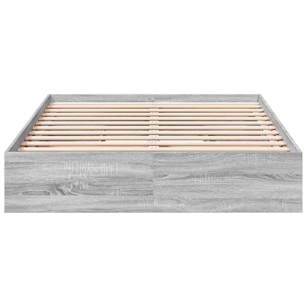 Okvir za krevet s ladicama boja hrasta 120x200 cm drveni