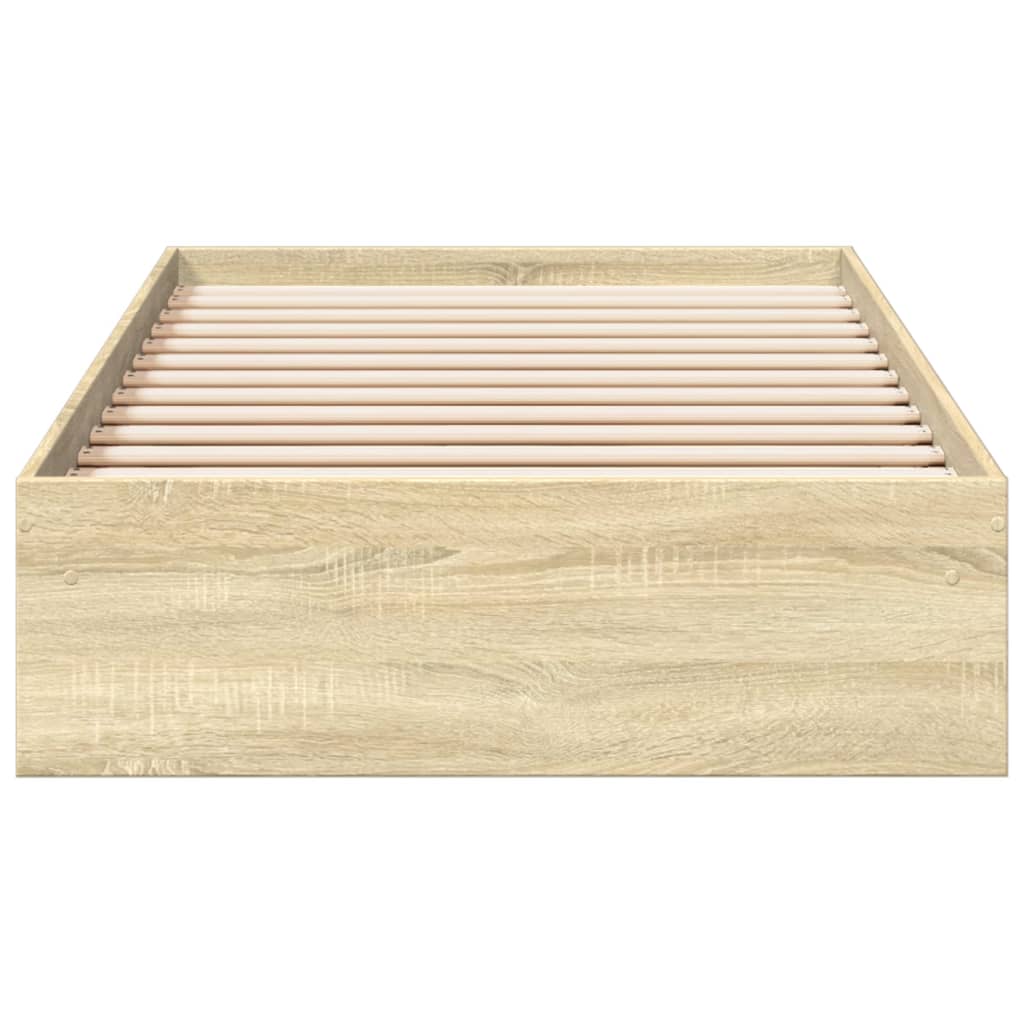 Okvir za krevet s ladicama boja hrasta 90x200 cm