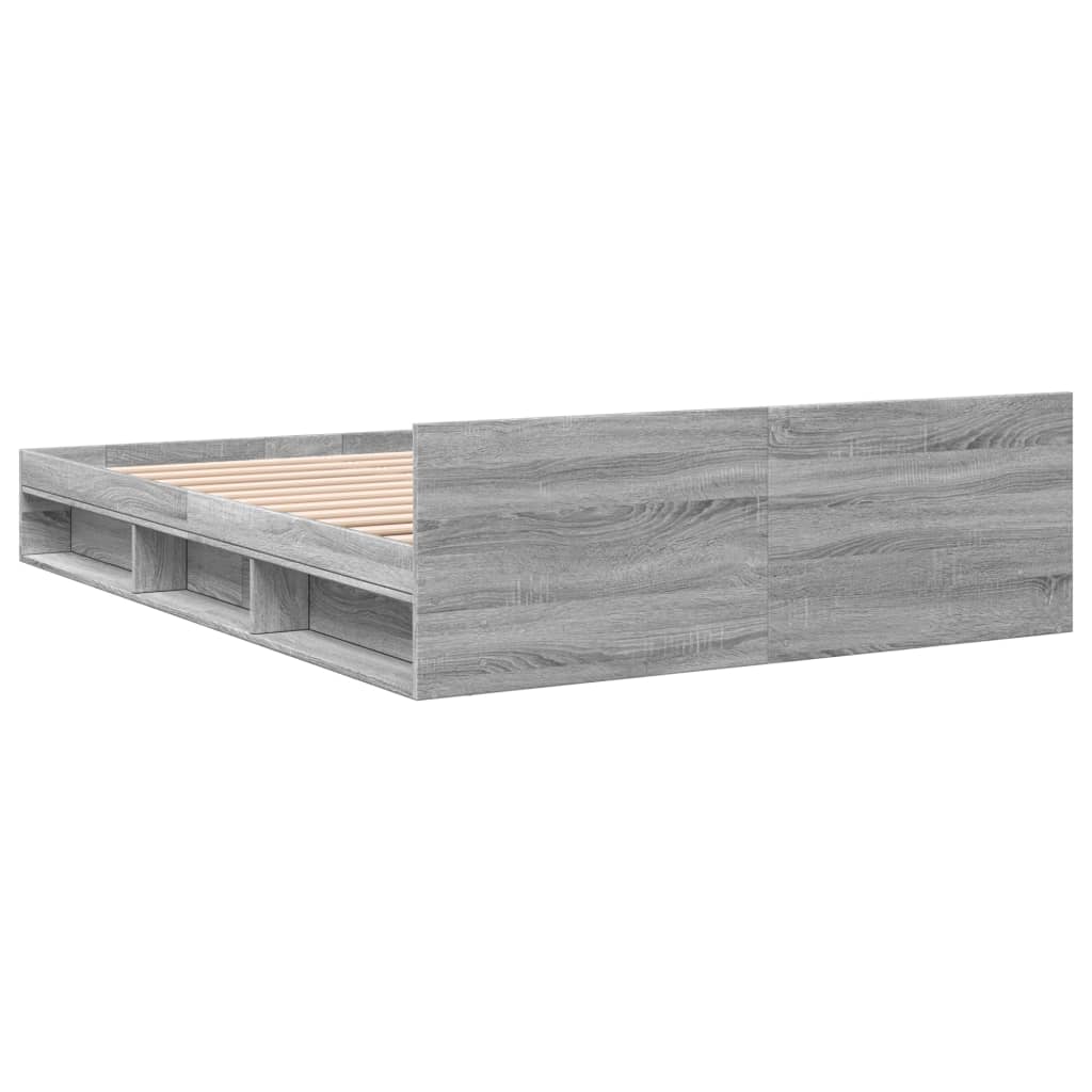 Okvir za krevet s ladicama boja hrasta 120x200 cm drveni