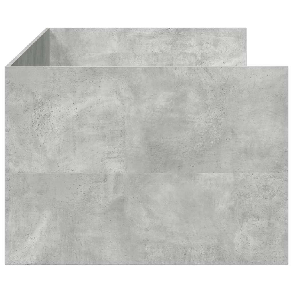 Dnevni krevet s ladicama bez madraca siva boja betona 100x200cm