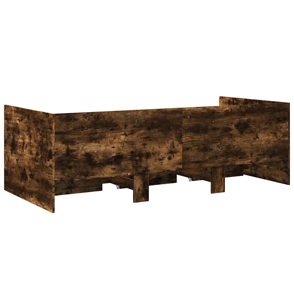 Dnevni krevet s ladicama bez madraca boja hrasta 75x190 cm