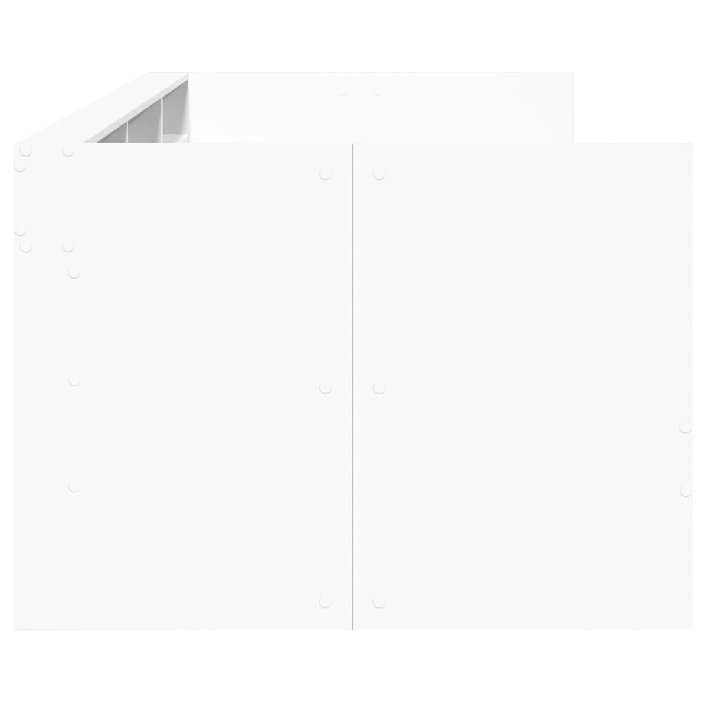 Dnevni krevet s ladicama bez madraca bijeli 100 x 200 cm