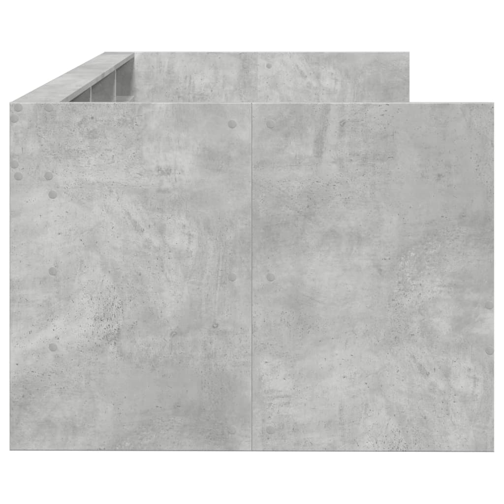 Dnevni krevet s ladicama bez madraca siva boja betona 100x200cm