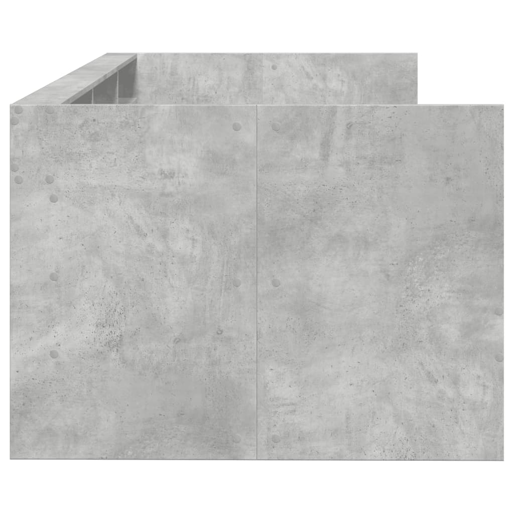 Dnevni krevet s ladicama bez madraca siva boja betona 90x190 cm