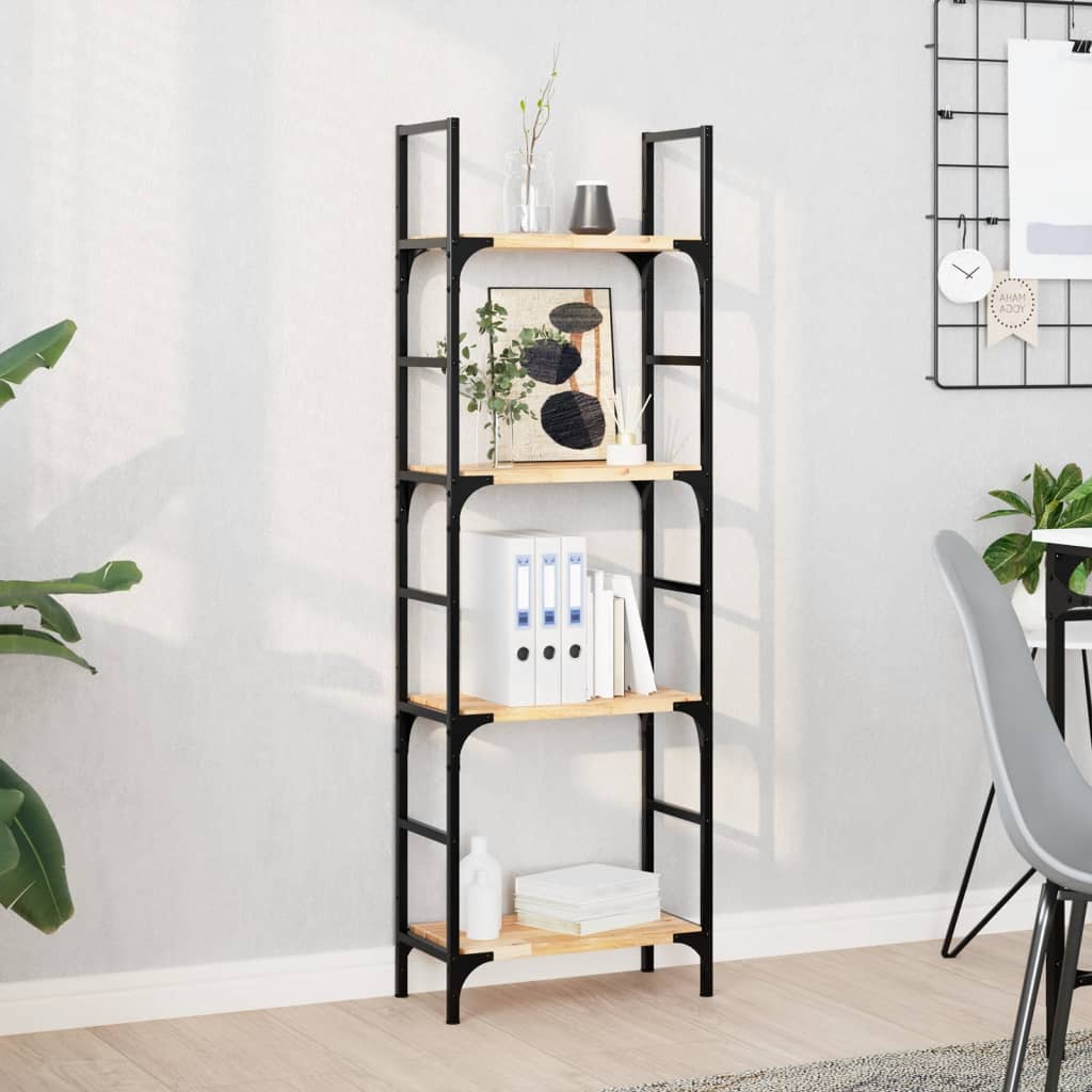 Plutajuće police 4 kom 60x20x2 cm Neobrađeno puno drvo akacije