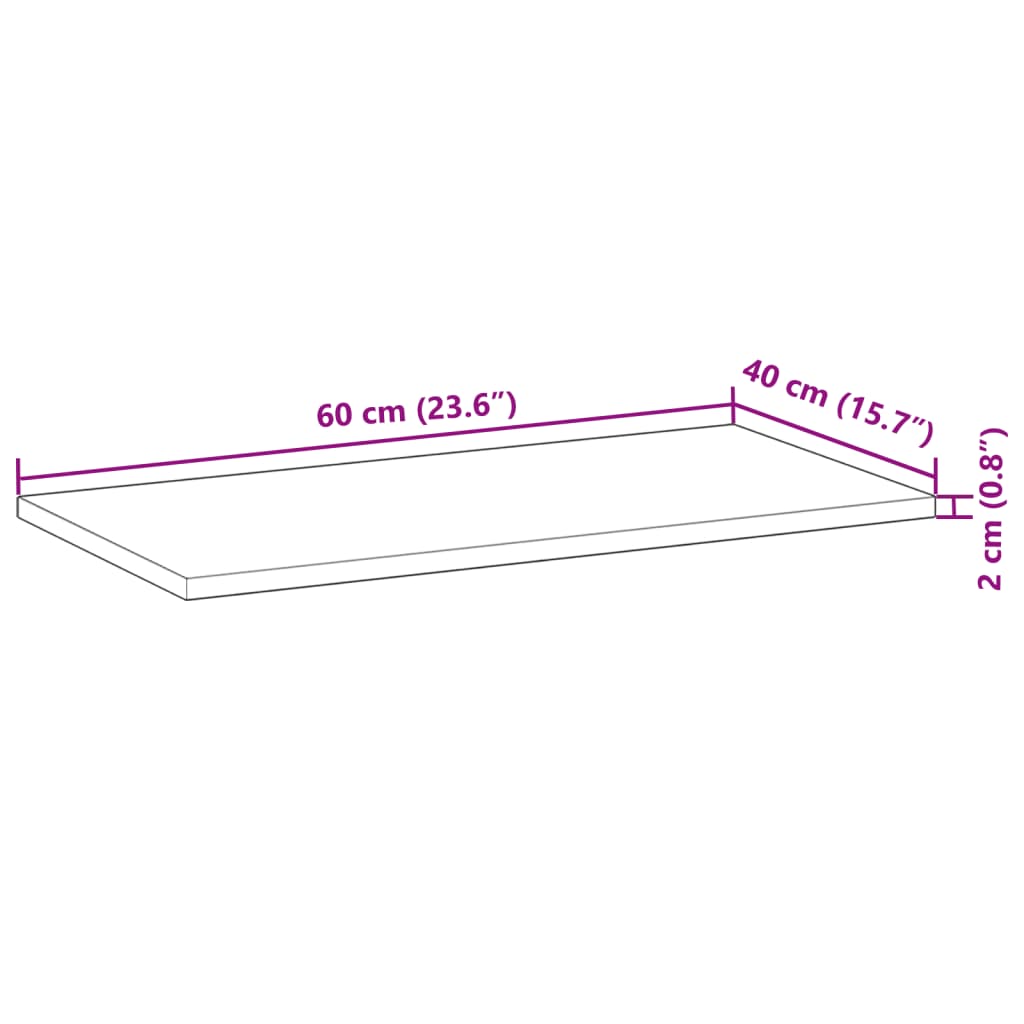 Plutajuće police 4kom s uljnim premazom 60x40x2cm drvo bagrema