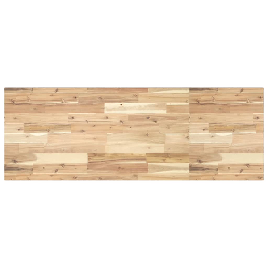 Površina za umivaonik neobrađena 140x50x2 cm od drva bagrema