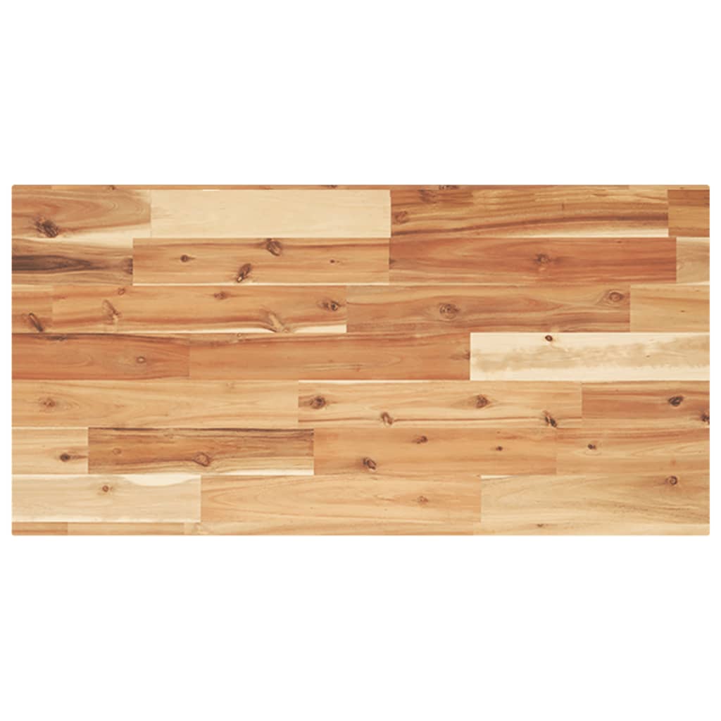 Gornja ploča za kupaonski umivaonik, uljno obrađena, 80x40x2 cm, masivno drvo akacije