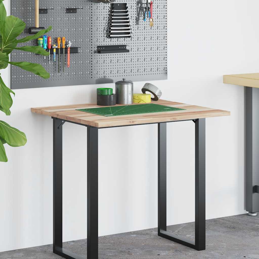 Ploča za radni stol neobrađena 80x60x2 cm od bagremovog drva