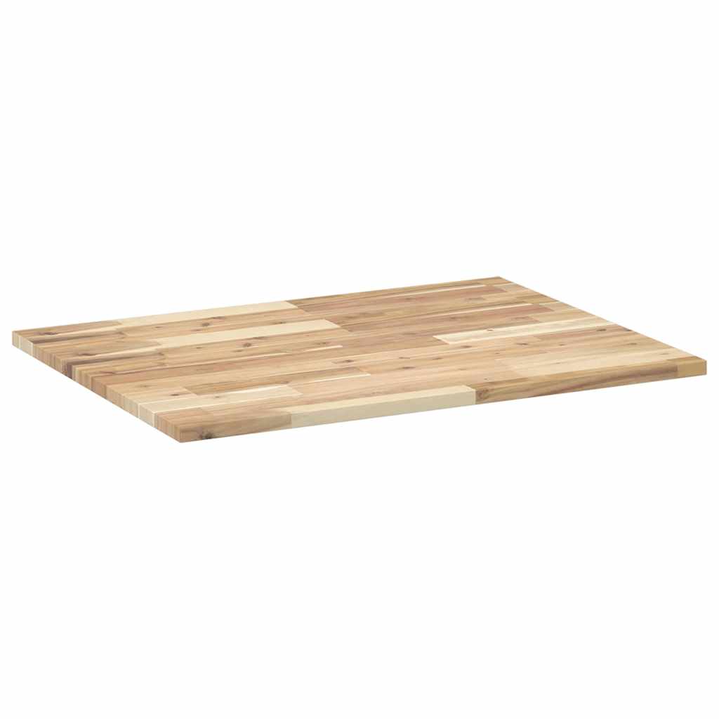 Ploča za radni stol neobrađena 80x60x2 cm od bagremovog drva